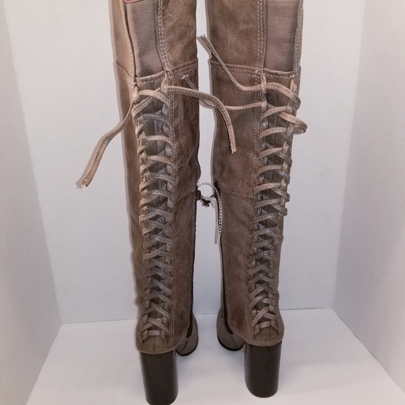 Vince Camuto tall corset laced boots - Picture 7 of 8